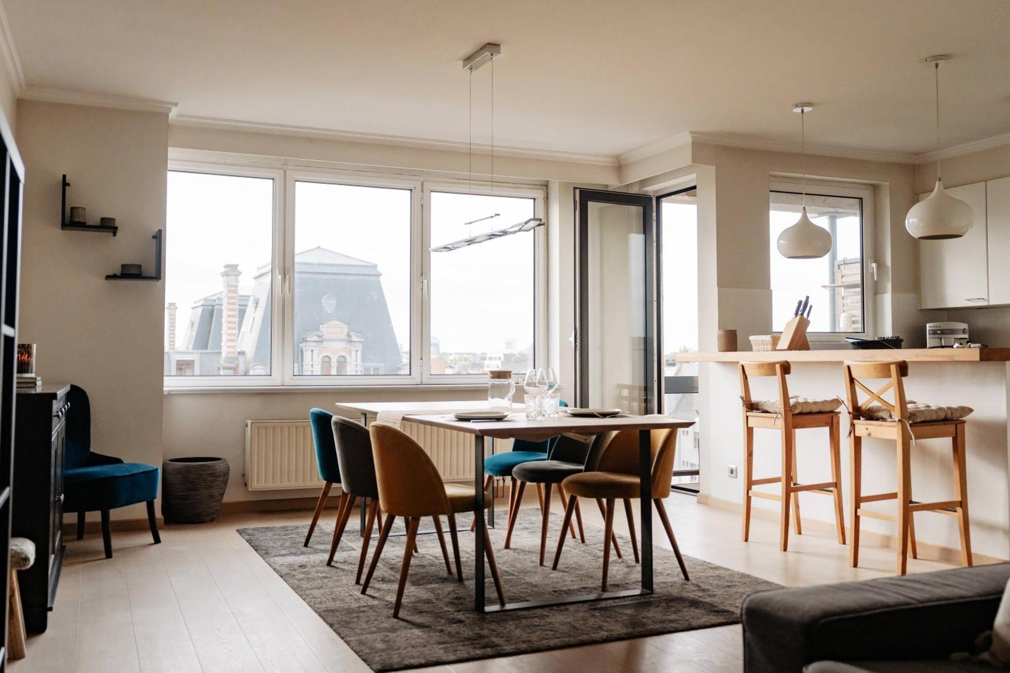 Zonnig Appartement Met Prachtig Uitzicht Op A+Locatie Amberes Exterior foto